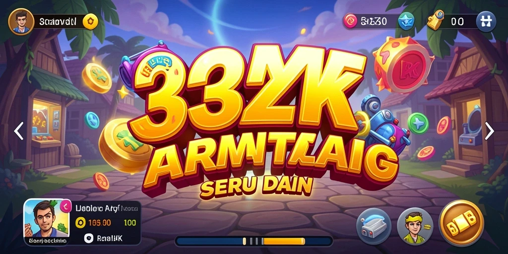Tampilan gameplay seru dari game Arcade 33ZK dengan berbagai tantangan.