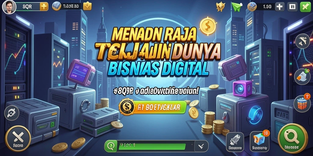 Screenshot gameplay 8QR saat mengelola bisnis Tycoon.