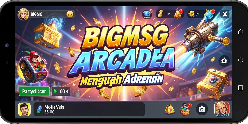 Tampilan gameplay menarik dari BIGMSG yang menyajikan keseruan Arcade.