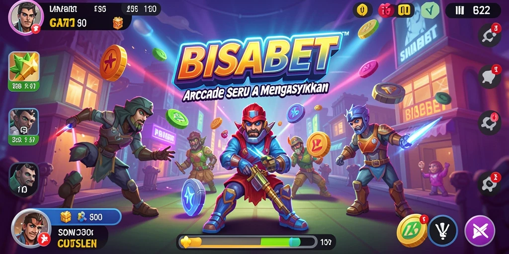 Tampilan gameplay BISABET yang penuh warna dan menghibur.