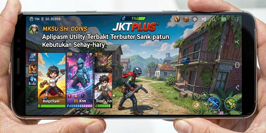 Tampilan antarmuka JKTPLUS yang user-friendly dan informatif.