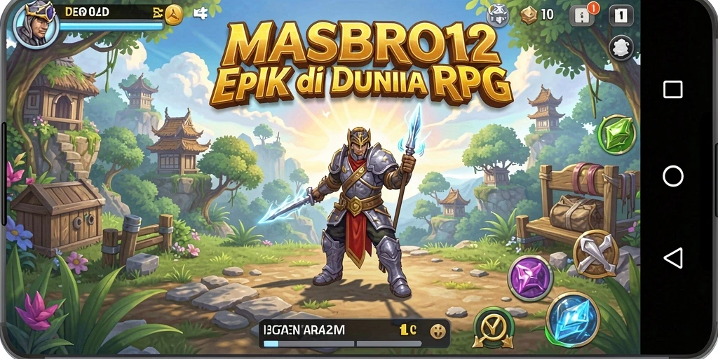 Tampilan gameplay <strong>MASBRO12</strong> yang menakjubkan dalam dunia RPG.