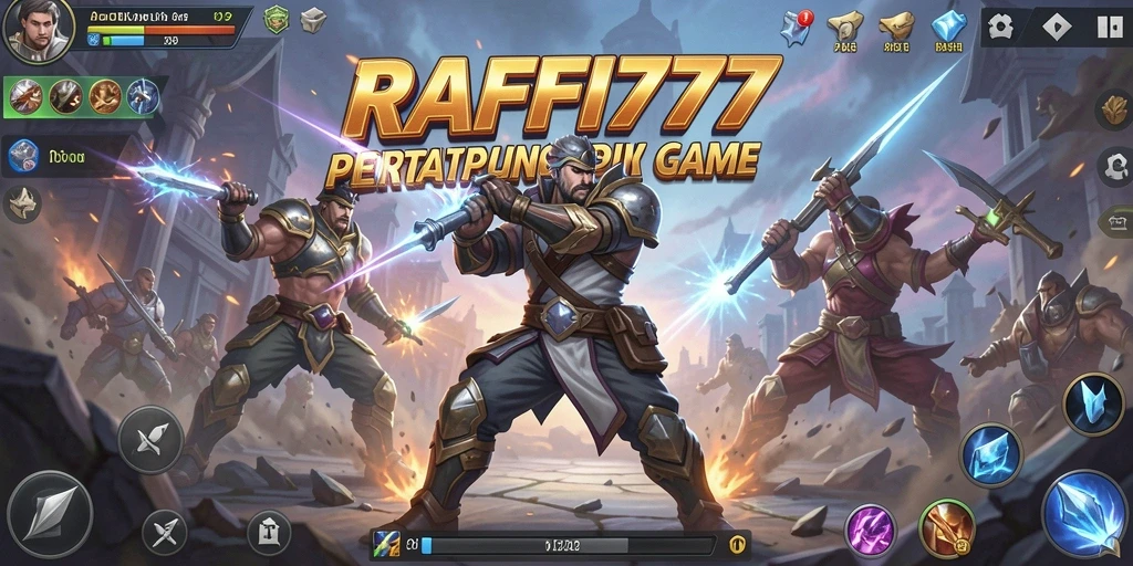 Screenshot utama RAFFI777 menampilkan aksi pertarungan yang mendebarkan.