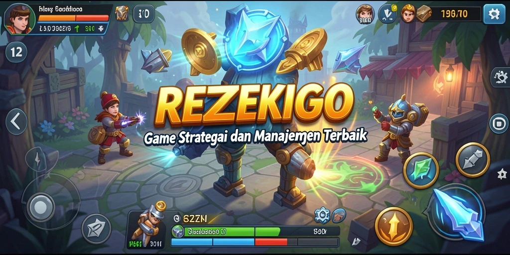 Tangkapan layar utama gameplay <strong>REZEKIGO</strong> menampilkan aksi strategis yang mendebarkan.