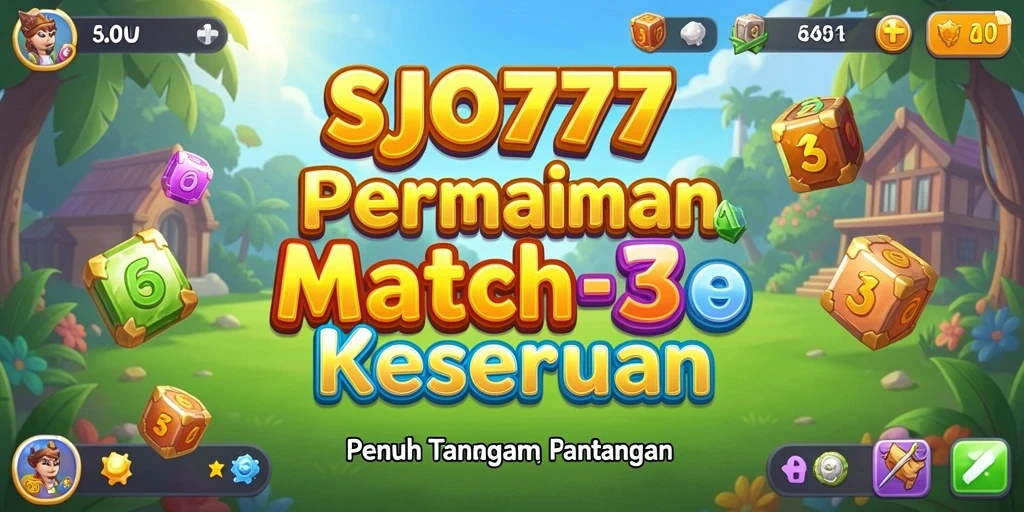 Tampilan gameplay SJO777 dengan elemen warna-warni yang mencolok.