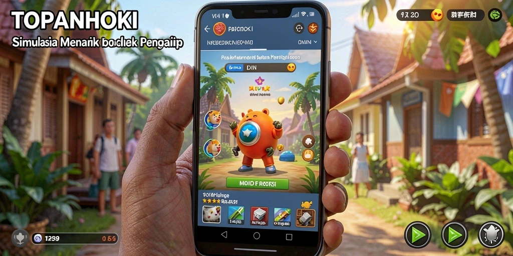 Screenshot gameplay <strong>TOPANHOKI</strong> menunjukkan pengalaman simulasi yang mendalam.