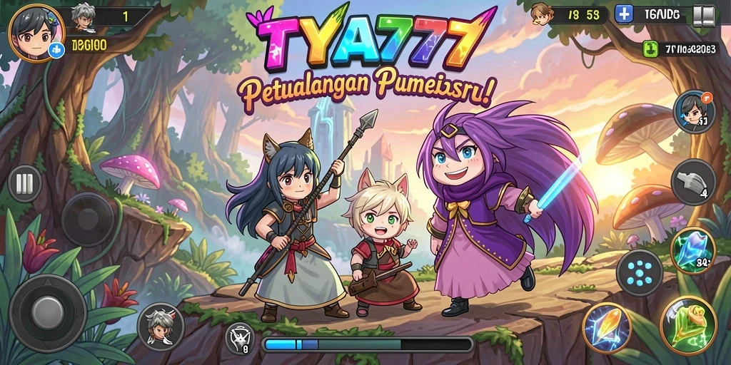 Gameplay seru TYA777 dengan karakter Anime yang beragam.