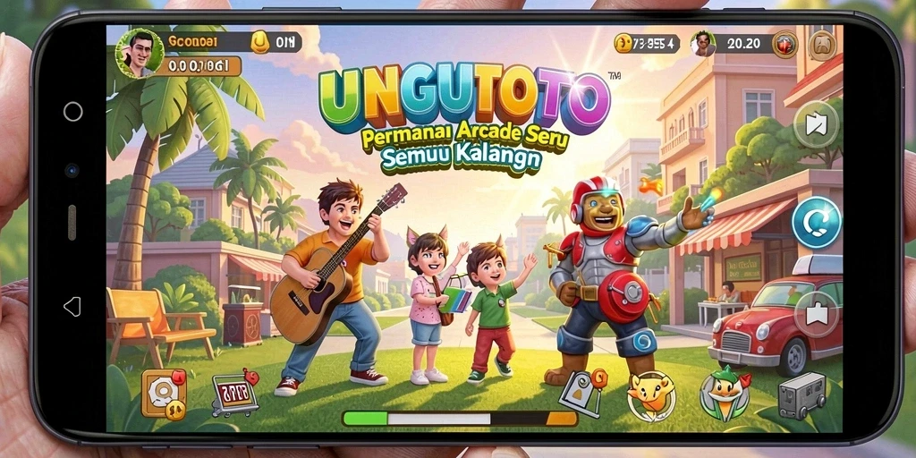 Tampilan gameplay UNGUTOTO yang menarik dan seru.