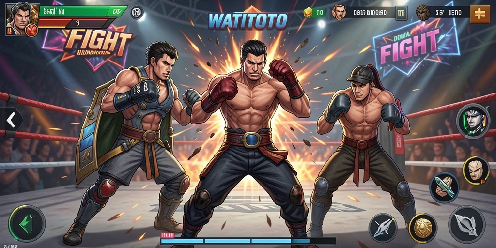 Gameplay mendebarkan WATITOTO dengan aksi pertarungan seru.
