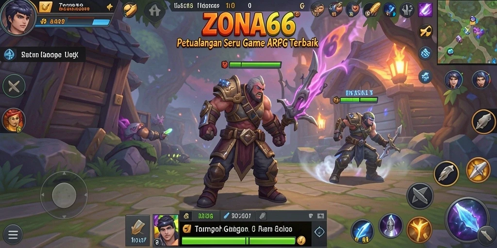 Tampilan gameplay ZONA66 yang mendebarkan dan penuh aksi.
