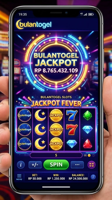 Screenshot aplikasi bulantogel dengan tampilan antarmuka yang menarik.